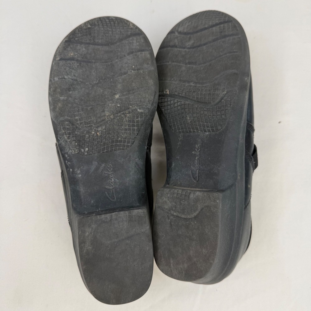Clarks Collection Black Leather Slip On Loafers Ultimate Comfort Womens 8 22545 - Picture 12 of 12